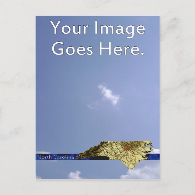 North Carolina Postkarte (Vorderseite)