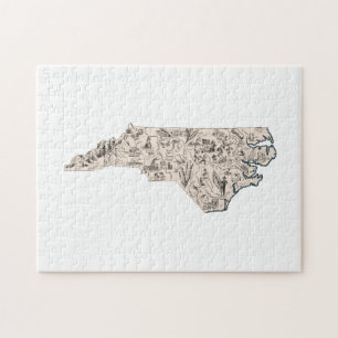 North Carolina Shaped Tar Puzzle