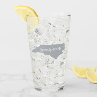 North Carolina, signiert durch den Gottesglas-Cup Glas