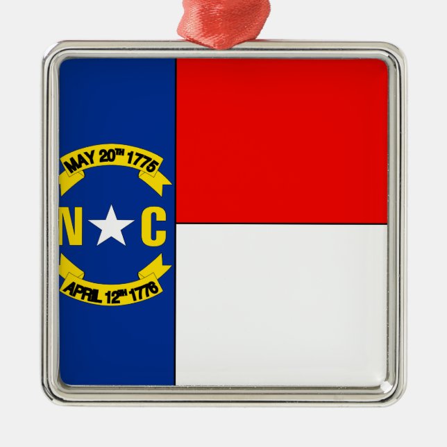 NORTH CAROLINA SILBERNES ORNAMENT (Vorne)