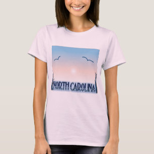 North Carolina-Spritzpistolen-Sonnenuntergang T-Shirt