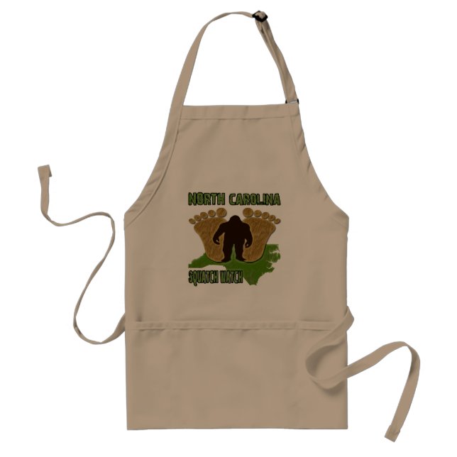 North Carolina Squatch Uhr Schürze (Vorne)