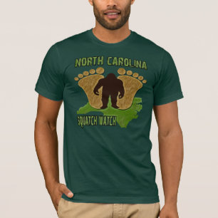 North Carolina Squatch Uhr T-Shirt