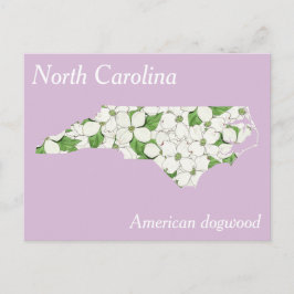 North Carolina Staat Blume Collage Karte