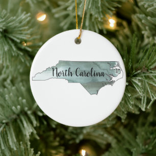 North Carolina Staat Illustration Keramik Ornament