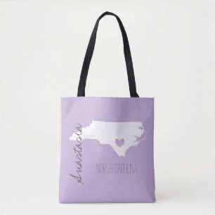 North Carolina Staat Map Personenname