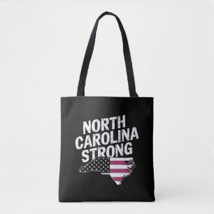 North Carolina stark mit NC State und USA-Flagge