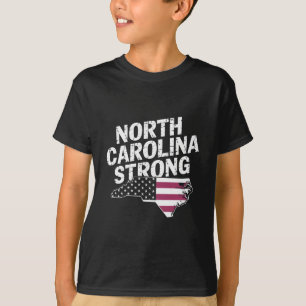 North Carolina Stark Mit NC State Und USA-Flagge T-Shirt