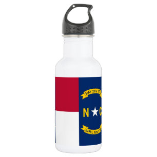 North Carolina State Flag Liberty Flasche Edelstahlflasche
