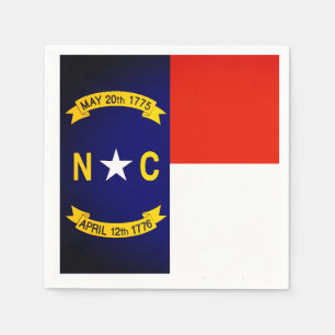 North Carolina State Flag Paper Partys Napkins Serviette