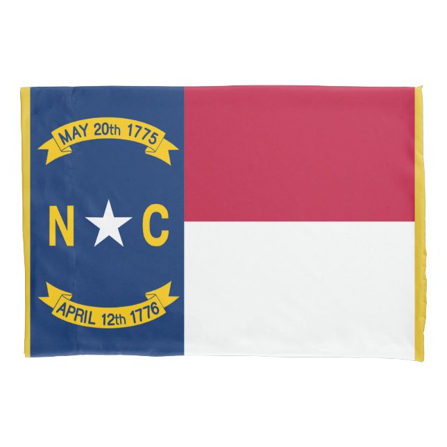North Carolina State Flag Print Patriota Kissenbezug (Vorderseite)