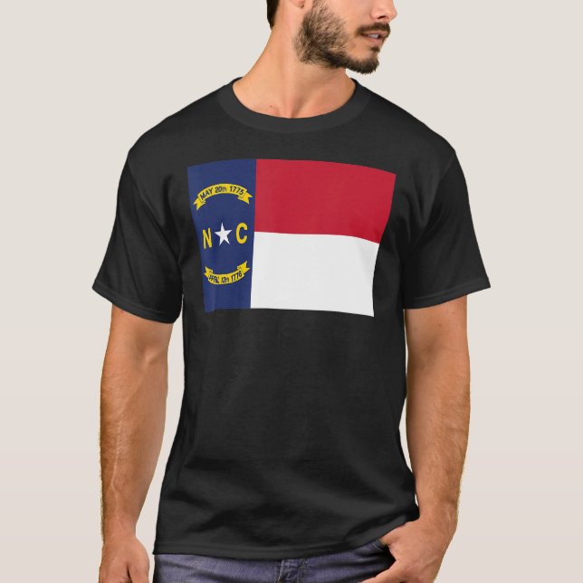 North Carolina State Flag Staat North Carolina T-Shirt (Vorderseite)
