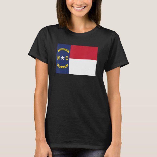North Carolina State Flag Staat North Carolina T-Shirt (Vorderseite)