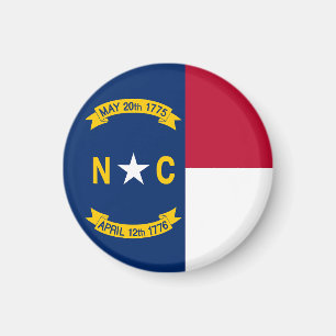 North Carolina State Flag USA Magnet