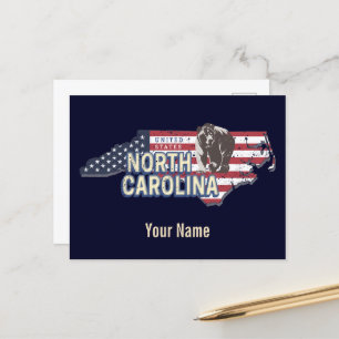 North Carolina State Vereinigte Staaten Karte USA