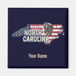 North Carolina State Vereinigte Staaten Karte USA Magnet