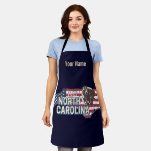 North Carolina State Vereinigte Staaten Karte USA Schürze