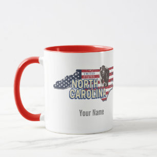 North Carolina State Vereinigte Staaten Karte USA  Tasse