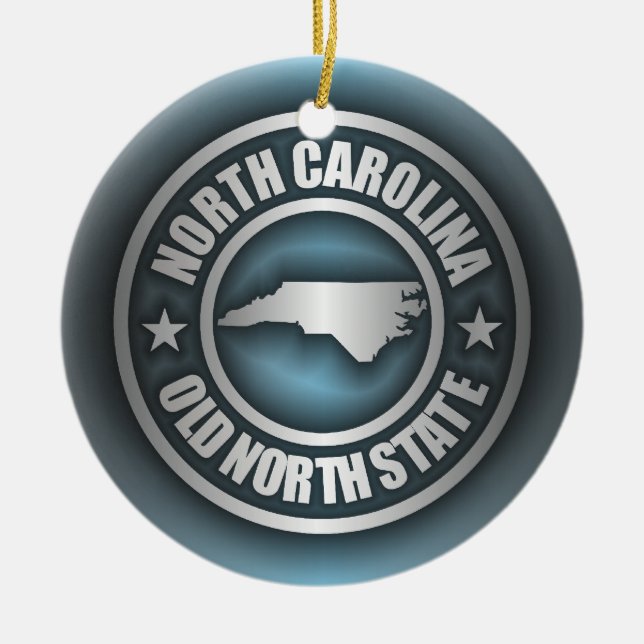 ‚North Carolina Steel 2‘ Keramik Ornament (Vorne)