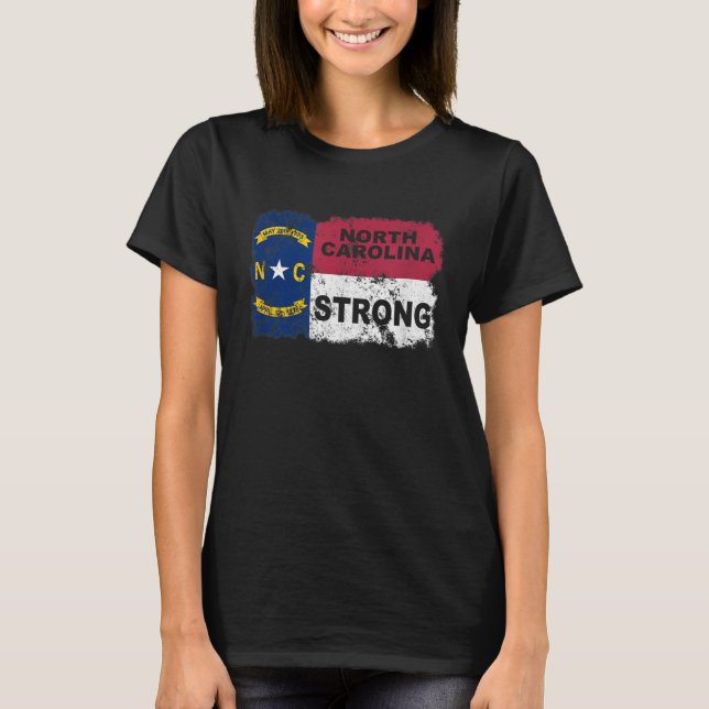 North Carolina Strong T - Shirt Pray Support NC Fl (Vorderseite)