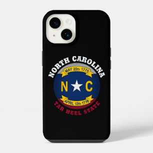 NORTH CAROLINA TAR HEEL STAAT FLAG iPhone 14 HÜLLE