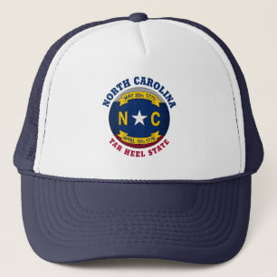 NORTH CAROLINA TAR HEEL STAAT FLAG TRUCKER HAT TRUCKERKAPPE