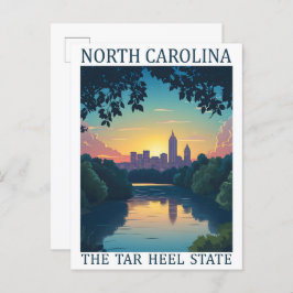 North Carolina the Tar Heel Staat USA Travel Place Postkarte