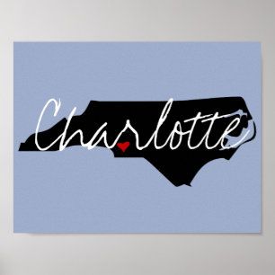 North Carolina Town Poster
