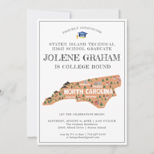 North Carolina | Uni Bound Graduation Party (Vorderseite)