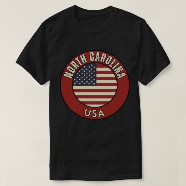 North Carolina United States of America T-Shirt (Design vorne)