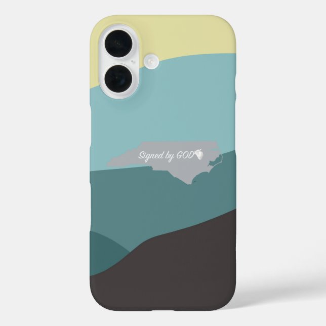 North Carolina, unterschrieben von Gott Case-Mate iPhone Hülle (Rückseite)