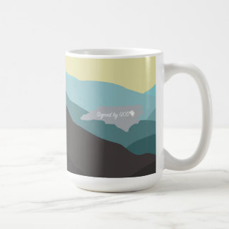 North Carolina, unterschrieben von Gott Kaffeetasse
