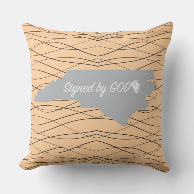 North Carolina, unterschrieben von Gott Kissen (Vorderseite)