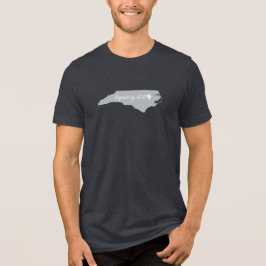 North Carolina Unterzeichnet von Gott Tri-Blend Shirt