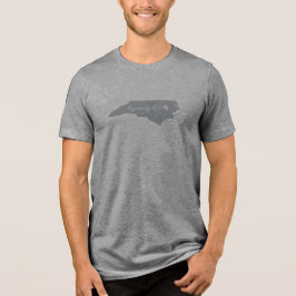 North Carolina Unterzeichnet von Gott Tri-Blend Shirt