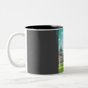 North Carolina US-Bundesstaat Vintage Minimal Retr Zweifarbige Tasse