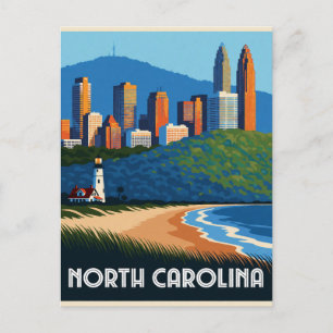 North Carolina USA Blue Ridge Atlantikküste Reise Postkarte