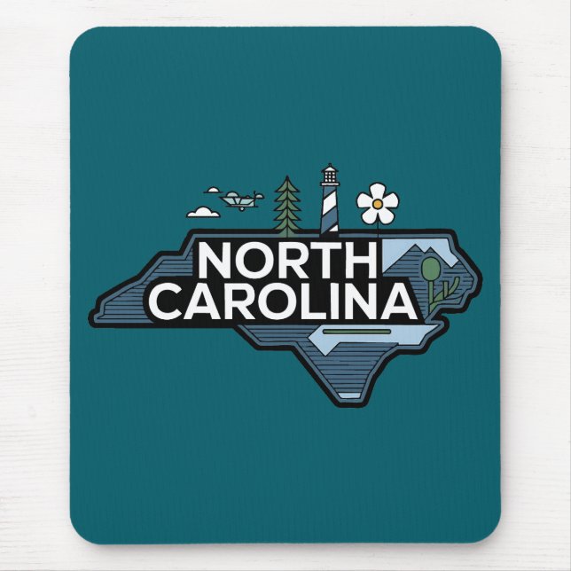 North Carolina, USA Mousepad (Vorne)