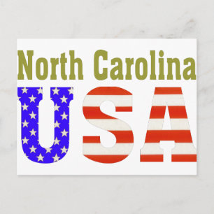 North Carolina USA! Postkarte