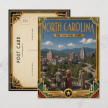 North Carolina Vintage Art Deco Golden Age