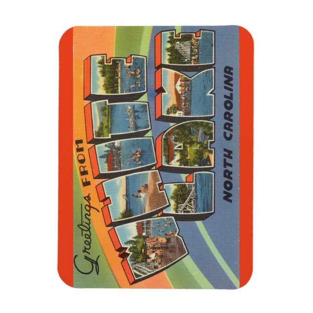 North Carolina, White Lake Magnet (Vertikal)
