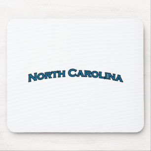 North Carolina wölbte Text-Logo Mousepad