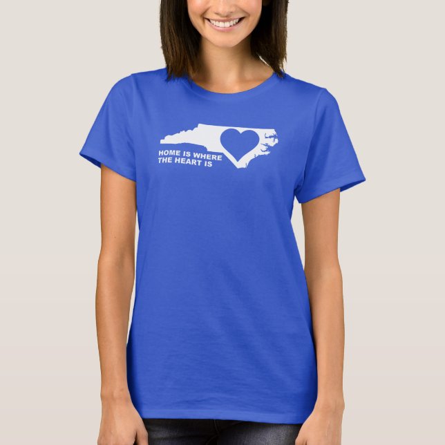 North Carolina Zuhause weg Von Staat T - Shirt T-S (Vorderseite)