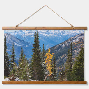 North Cascade Mountains Wenatchee National Forest Wandteppich Mit Holzrahmen
