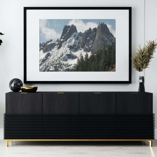 North Cascades Liberty Bell Mountain Fotodruck (In Situ Framed)