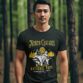 North Cascades National Park Vintage Landscape T-Shirt