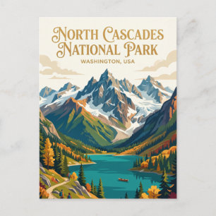 North Cascades National Park Washington Postkarte