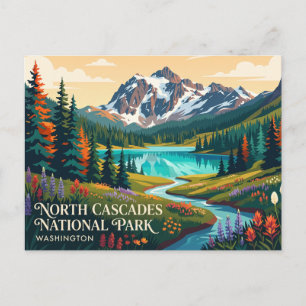 North Cascades National Park Washington Postkarte
