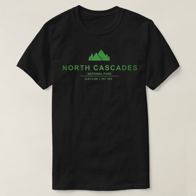 North Cascades National Park Washington T-Shirt (Design vorne)