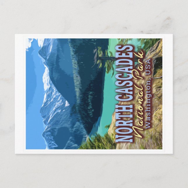 NORTH CASCADES NATIONAL PARK - WASHINGTON USA POSTKARTE (Vorderseite)
